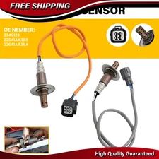2PCS Upstream & Downstream O2 Oxygen Sensor For 2006-2009 Subaru Legacy 2.5L