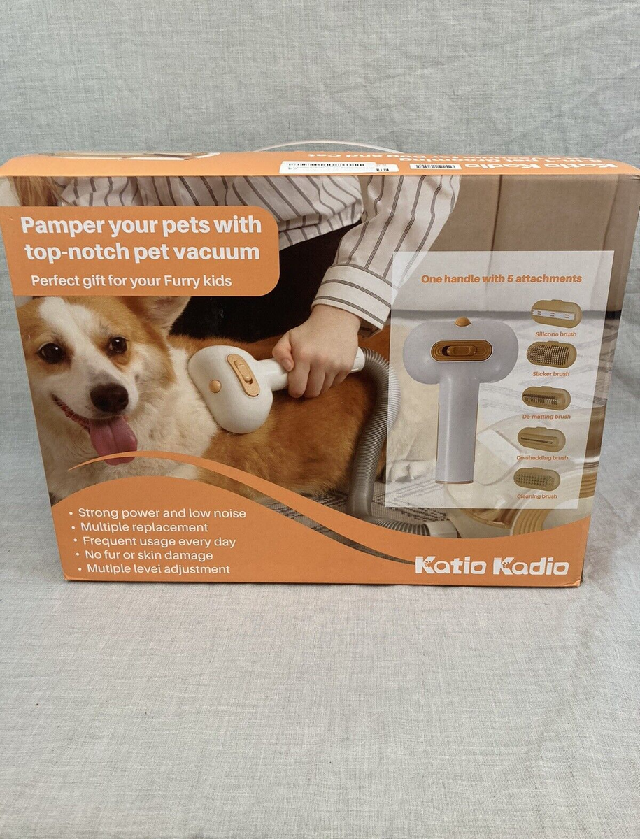 Katio Kadio 8-in-1 Pet Grooming Kit Vacuum for Dogs and Cats