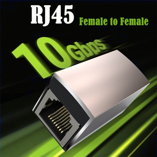 Highly Speed RJ45 Coupler RJ45 Male to Female Connector Internet Networking Cord - Afbeelding 7 van 8