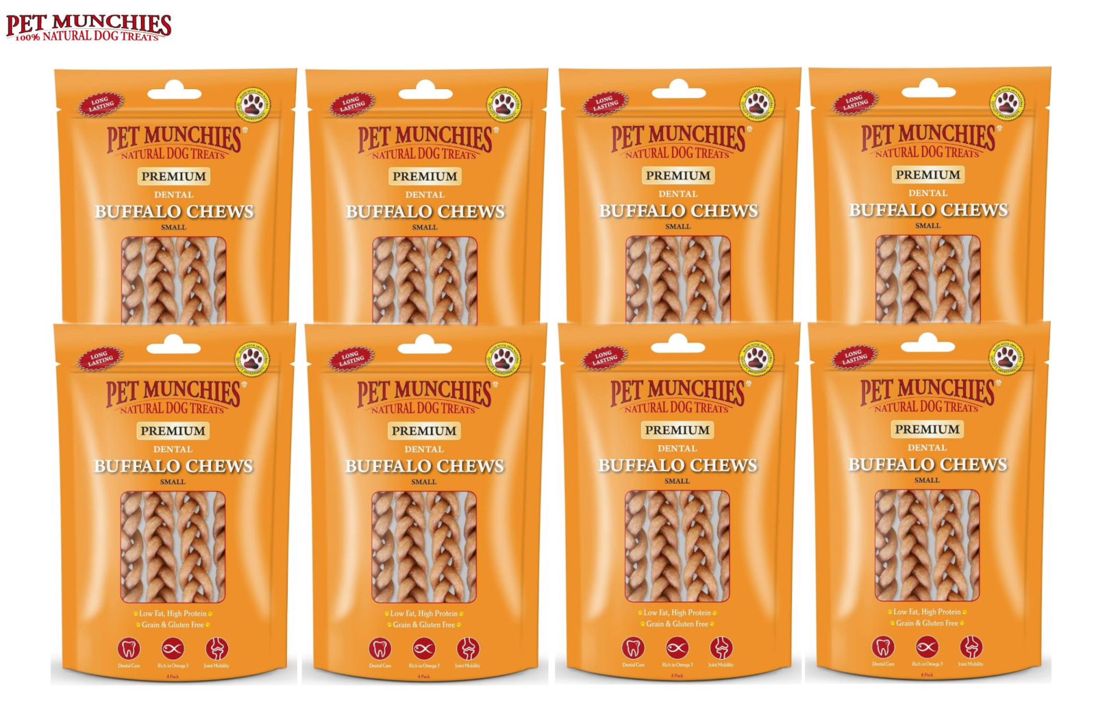 Pet Munchies Small Buffalo Dental Chews 55G (Pack Of 4) - Image 11