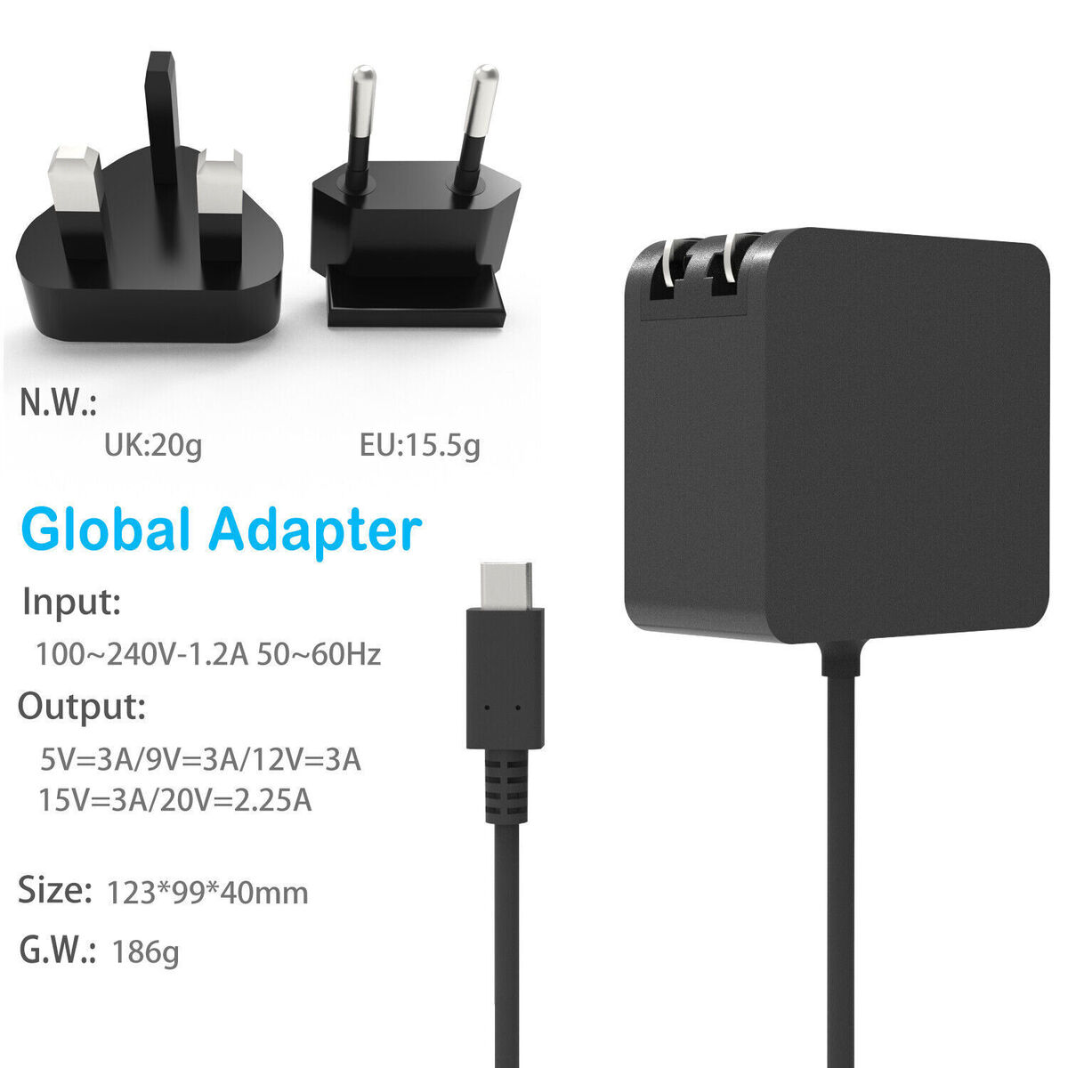 Steam Deck AC Adapter (EU): Genuine Charger