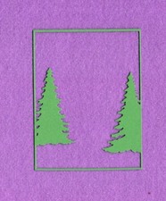 FRAME TREES die cuts scrapbook cards