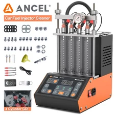 ANCEL Car Fuel Injector Cleaner Tester Injector Ultrasonic Cleaning Machine 2025