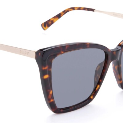 NEW DIFF Becky II Cat Eye Wildcat Leopard Grey Polarized  display picture 1