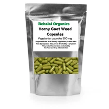 Horny Goat Weed Pure Vegan Capsule 500mg - Behalal Organics