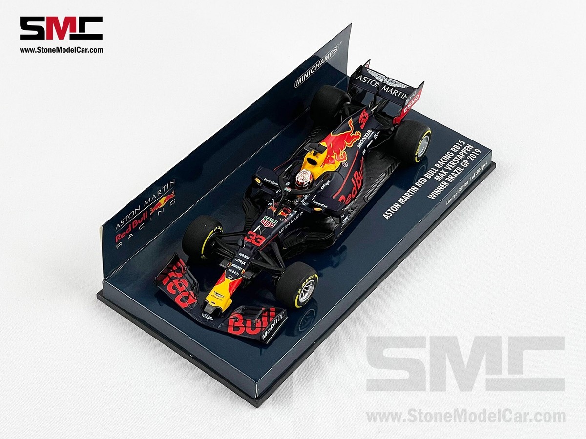 Red Bull Racing RB15 M. Verstappen ミニカー Red Bull F1 RB15 #33 Max Verstappen Brazil GP 2019 8th Win