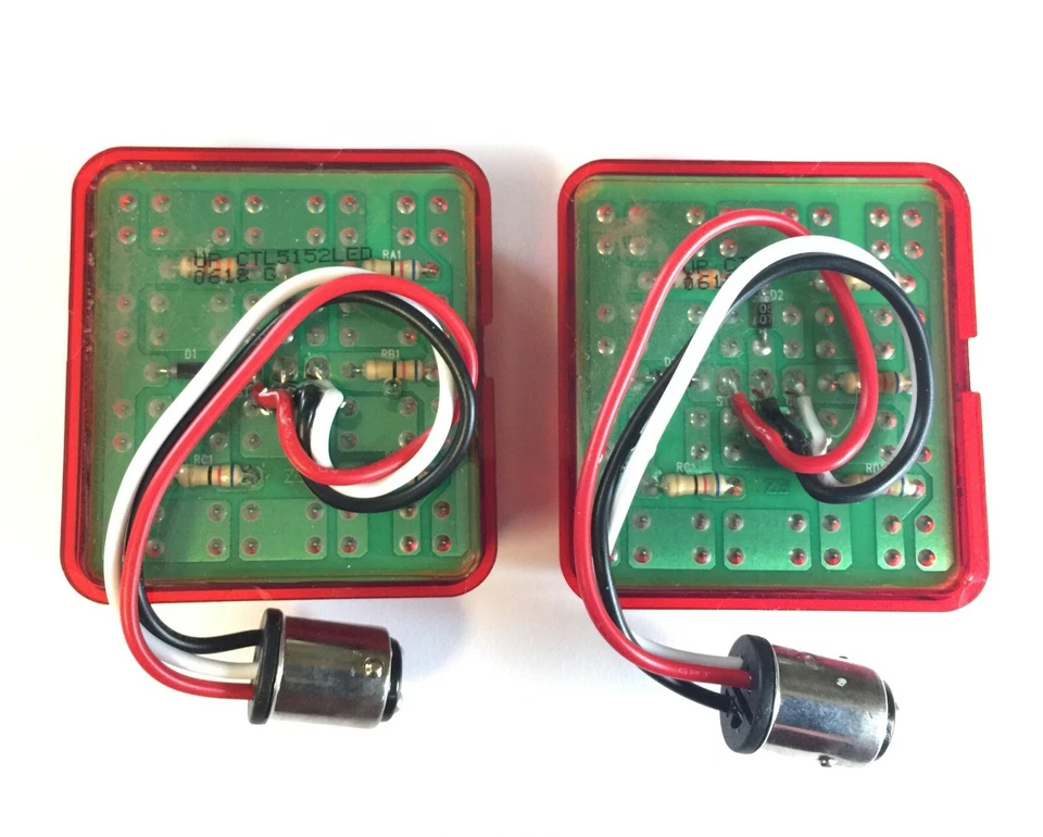 Chevy 1951 1952 coche "led" luces traseras rojas 2 piezas Bel Air Styleline Fleetline 12V Foto 2 de 4