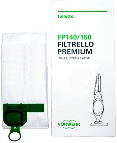 Set da 6 Sacchetti Originali Folletto VK140/VK 150 Filtrello FP140/FP150 |  eBay
