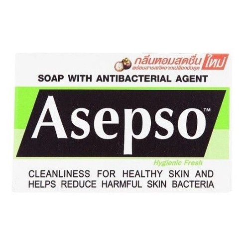 Jabón Fresco Higiénico Asepso con Agente Antibacteriano Olor Corporal Piel Saludable 80g - Imagen 2 de 17