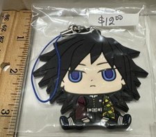 Demon Slayer Rubber Giyu Tomioka Cute Chibi Keychain