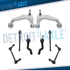 RWD Front Lower Control Arms Sway Bars Tie Rod Ends for 2008 - 2015 Cadillac CTS