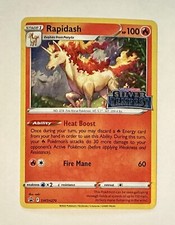 Rapidash SWSH270 Silver Tempest PRERELEASE HOLO Promo Pokemon Card STAMPED on eBay
