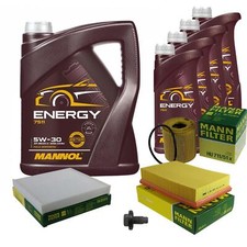 Inspektionspaket 9L MANNOL Energy 5W-30 für Ford Transit Kasten 2.4 TDCi RWD