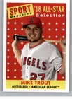 2019 Topps Archives #310 Mike Trout Los Angeles Angels Baseball Card NM-MT 40289