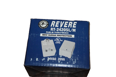 Revere RT-2420SL/M Plug in Class 2 Transformer 24VAC 20VA