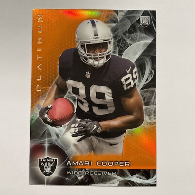 2015 Topps Platinum AMARI COOPER RC Orange #114 Oakland Raiders Bama
