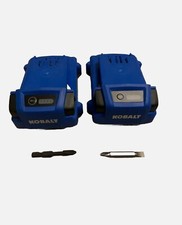 2 x Kobalt 24v Max 2Ah lithium-ion Batteries KB 224-03 KRC Bits Battery Lot
