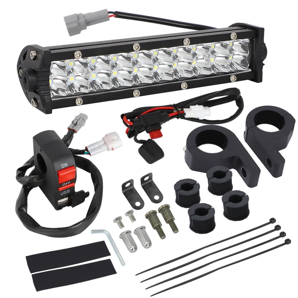 Plug-N-Play LED Headlight Light Bar Kit For Yamaha YZ450F 2014-21,YZ250F 2010-21 Foto 2 de 4