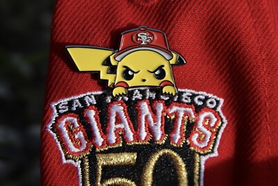 San Francisco 49ers Pikachu Pokémon Hat Pin enamel new era sf bayfitteds nfl