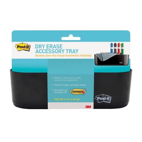 Post-it Dry Erase Accessory Tray, DEFTRAY-EU, 1 Accessory Tray, 4 ...