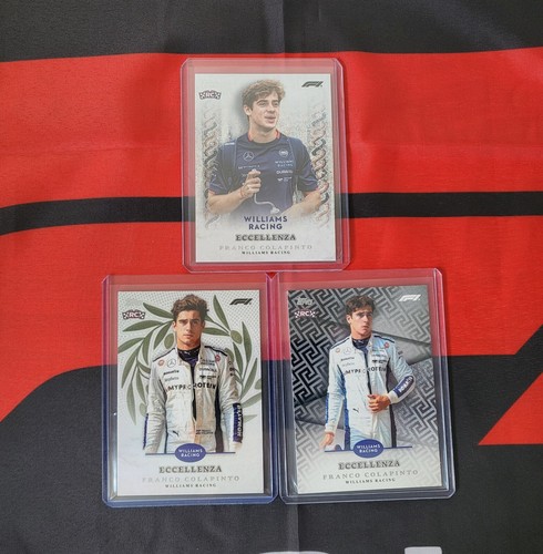 Topps F1 Eccellenza 2024 Franco Colapinto "RC" Rookie Cards Set - 3 Cards - Picture 3 of 3