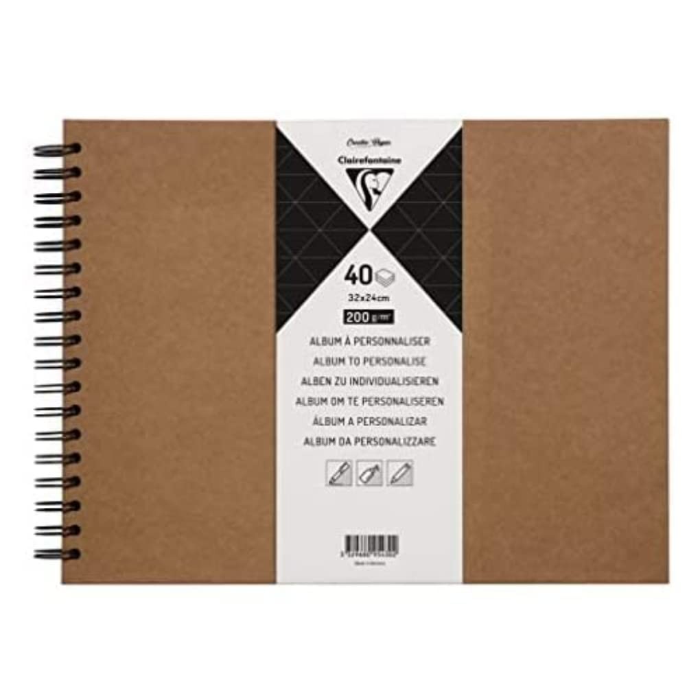 Album à personnaliser kraft 40 feuilles pour raconter vos voyages