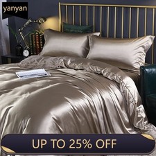 Mulberry Silk Bedding Set with Duvet Cover Fi...