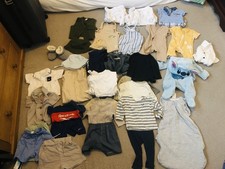 Huge Bundle Of Baby Clothes Unisex Reebok Disney George F&F & More Job lot 