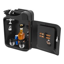 Kanisterform Tragbarer Mini-bar-kanister, 20L Abschließbarer Bar-schrank Vintage