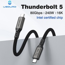 USB-C Thunderbolt 5 Kabel 240W 80Gbps/120Gbps 16K kompatibel mit TB4 TB3 USB4