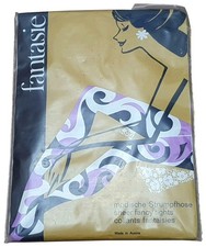 FANTASIE Vintage Weiße Feinstrumpfhose Muster Large Neu Hergestellt in Austria FANTASIE Vintage Weiße Feinstrumpfhose Muster Large Neu Hergestellt in Austria