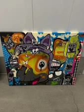 original abstract acrylic painting on canvas