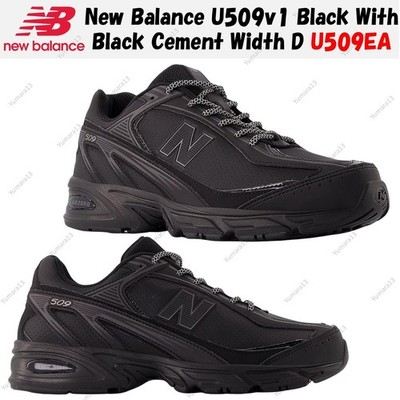 New Balance U509v1 Black With Black Cement Width D U509EA Men's Size