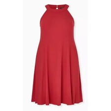Torrid 00 Sleeveless Rib Trapeze Dress A-Line Dress Size M/L 10 NWT