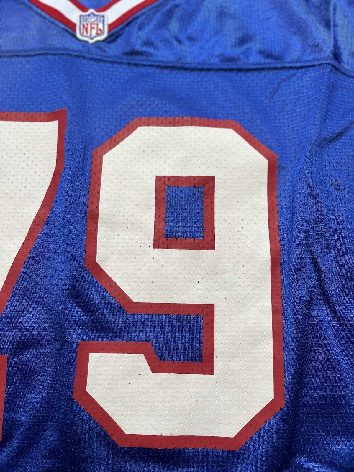 Vintage Buffalo Bills Logo Athletic Jersey Ruben Brown #79 Pro Cut Size 52