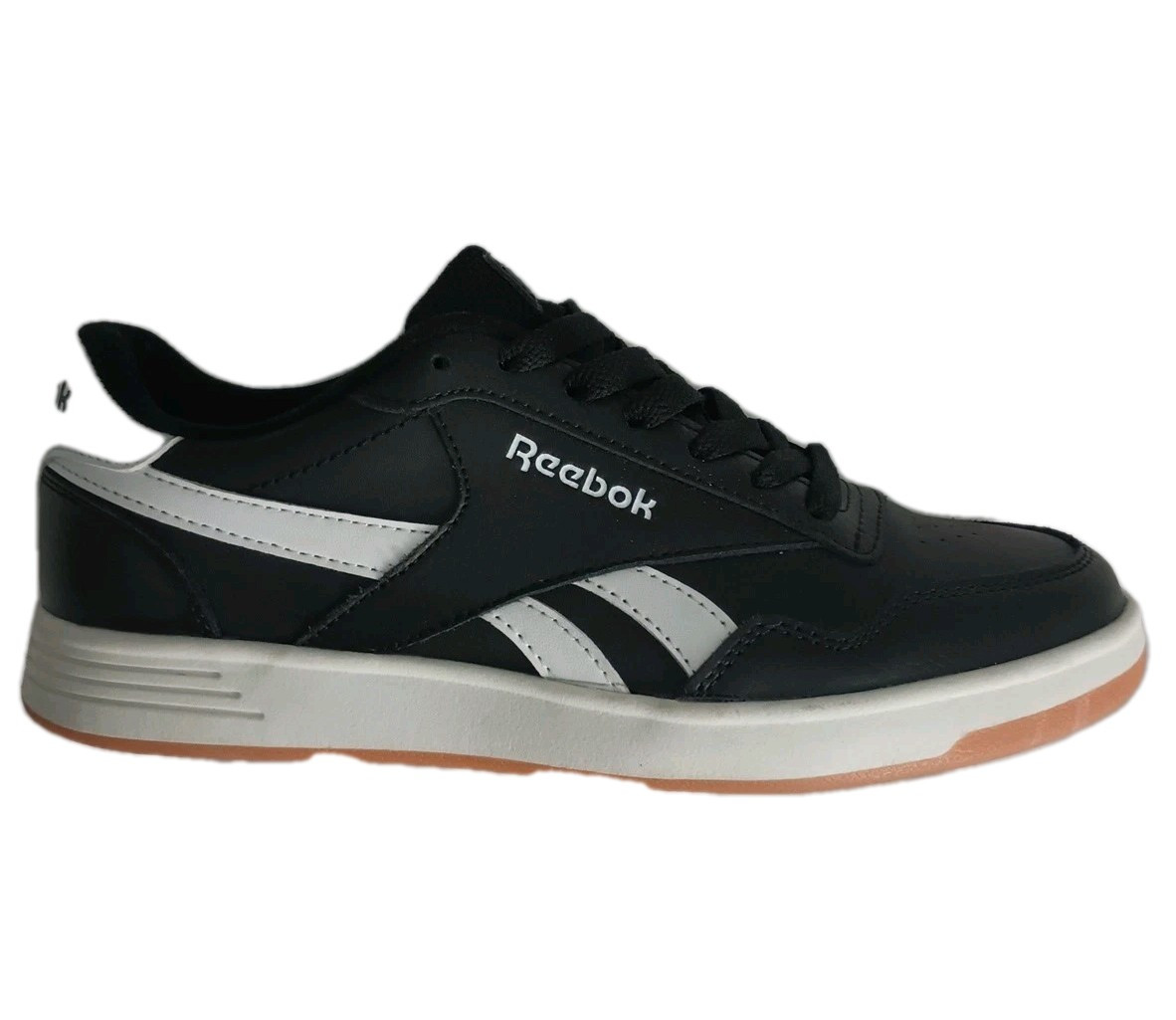 Reebok Court Advance Womens Size 6.5 Black White Athletic Walking Shoes Sneakers