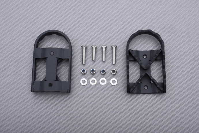 Élargisseur repose-pieds noir pour moto Suzuki V-Strom 1000 de 2014 à 2016