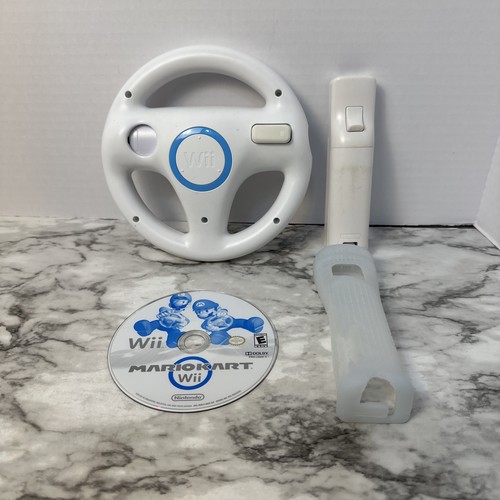 Wii Mario Kart gioco con ruota e controller. - Foto 6 di 6