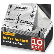 Butyl Sound Deadening 80mil 10sqft Sound Deadening Mat 9pcs 10 sqft