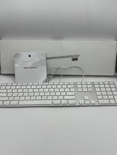 Apple Keyboard with Numeric Keypad A1243 MB110LL/B Wired USB   Tested With box