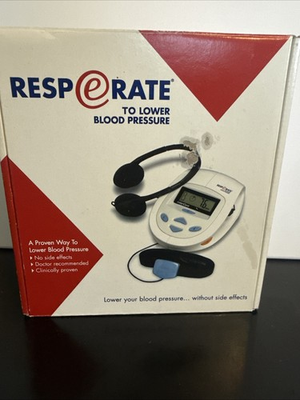 #ad RESPeRATE Blood Pressure Lowering Device And Breathing Sensor Batteries Included $115.00