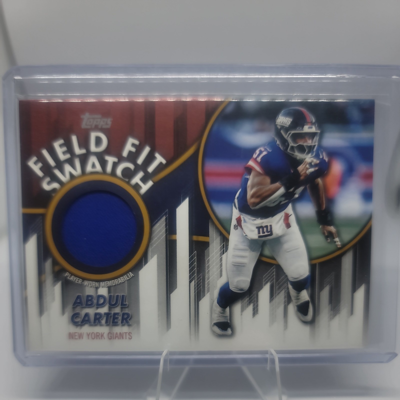 Topps 2026 Flagship Football Abdul Carter Giants Field Fit Swatch FFSC-AC  /50