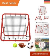Präziser Fußball Trainer Rebounder – Tragbare Rückprallwand in Rot, 100x100x65cm