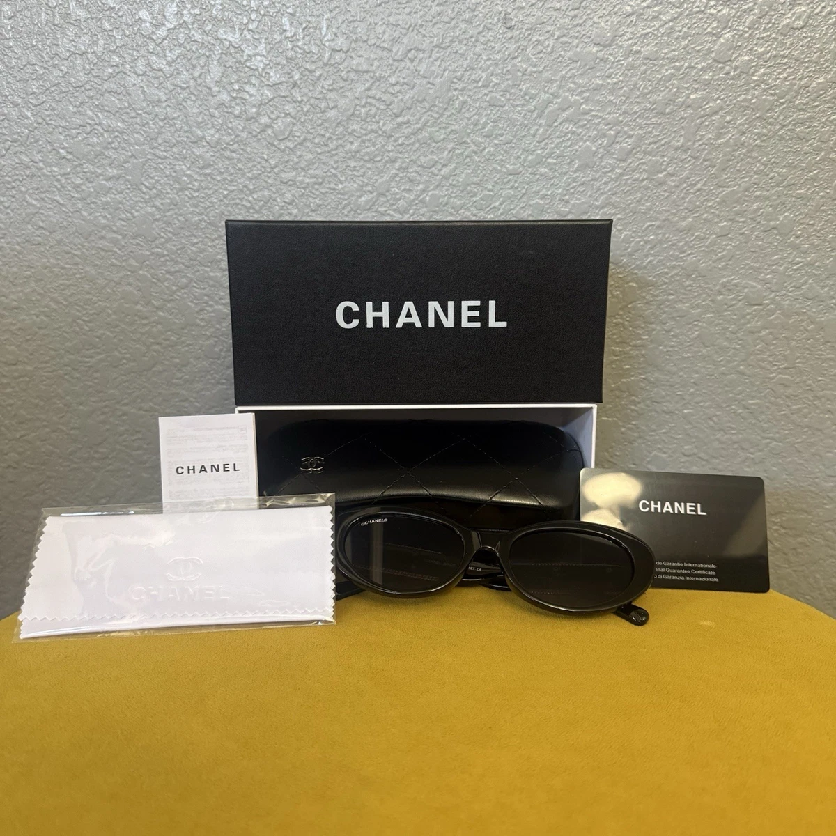 CHANEL Gold Oval Sunglasses for Women for sale | eBay