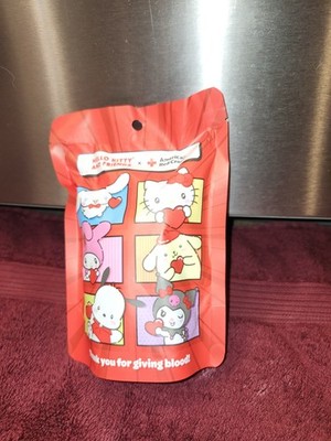 Sanrio Hello Kitty & Friends  American Red Cross Bag  Plush Keychain & Stickers