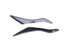 Fit For Ford Focus 2012-2014 Front Headlight Lamp Eyebrow Trim Carbon Fiber 2pcs