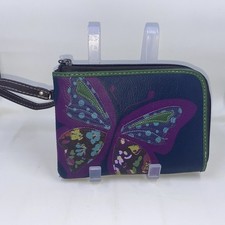 New Relic Women's Butterfly Multifunction Wristlet Wallet New