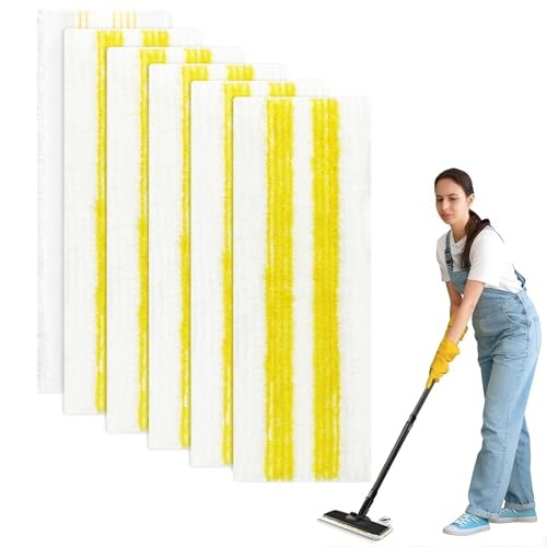 Serpillère Kärcher EasyFix lot de 6 idéal pour l'entretien des parquets et carrelages