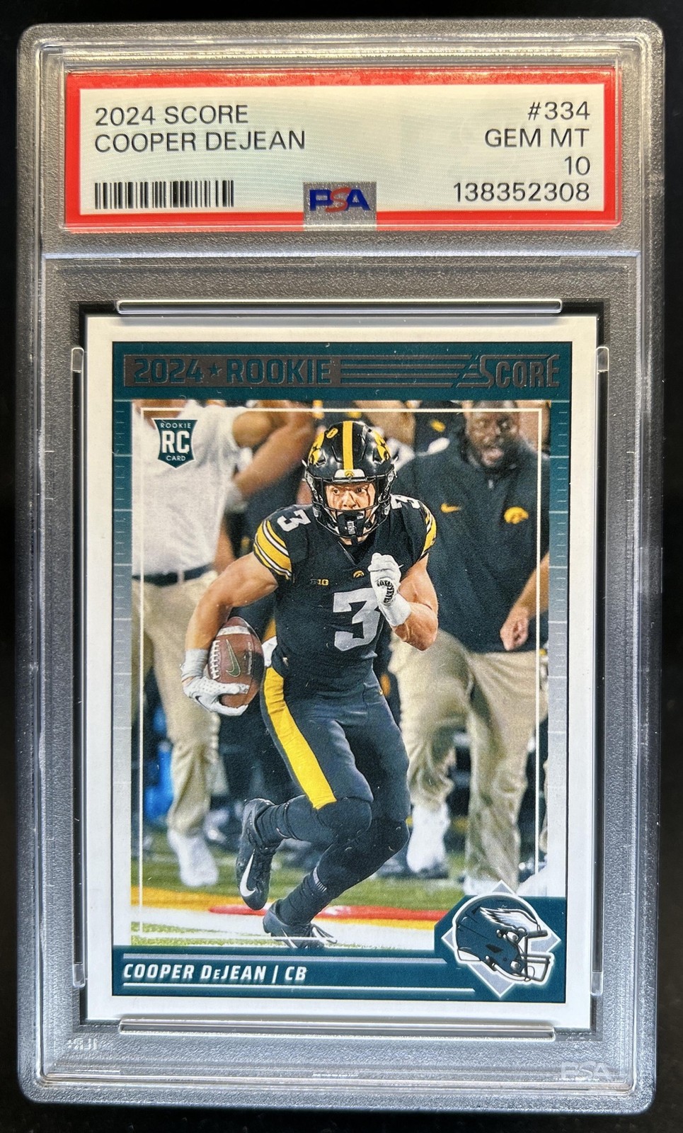 Cooper DeJean Panini Score #334 Gem Master