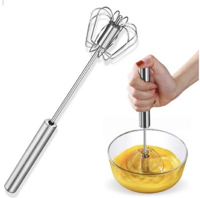 Semi Auto Robo Egg Whisk Hand Beater Mixer Tool. Stainless Steel. 12 Inch. New!